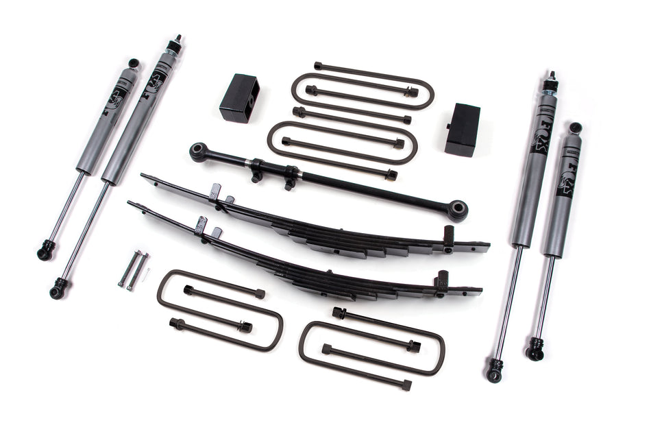 00-05 Ford Excursion 4 Inch Leaf Spring Lift Kit Fox Shocks Zone Offroad
