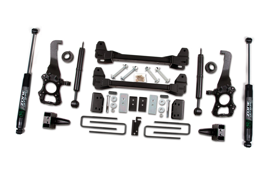 09-10 Ford F-150 2WD 6 Inch Knuckle and Strut Lift Kit Fox Shocks Zone Offroad