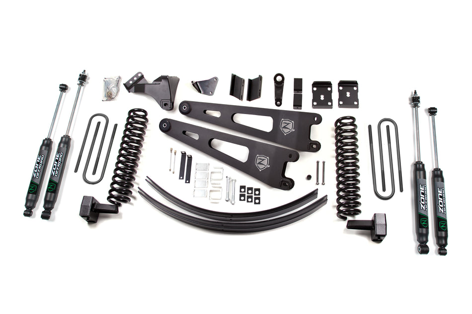 08-10 Ford F-250/F-350 Super Duty 6 Inch Lift Kit Diesel Without Overload With Nitro Shocks Zone Offroad