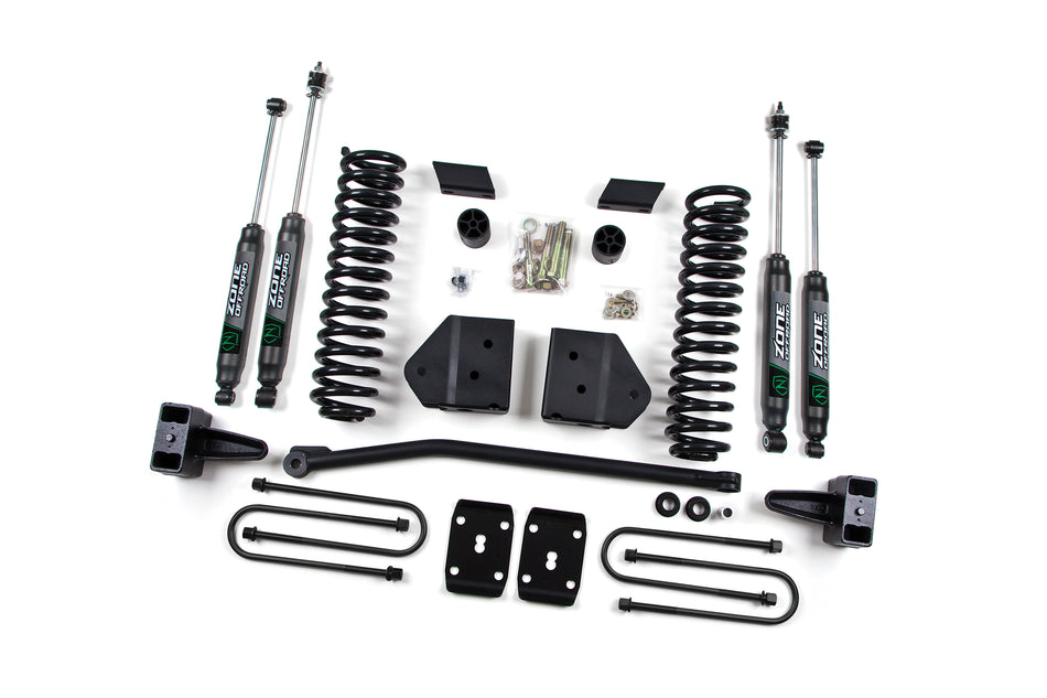08-10 Ford F-250/F-350 Super Duty 4 Inch Lift Kit With Nitro Shocks Zone Offroad