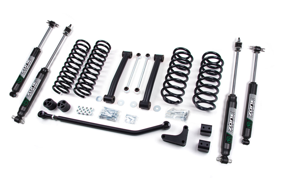 99-04 Jeep Grand Cherokee WJ 4 Inch Coil Spring Lift Kit Fox Shocks Zone Offroad