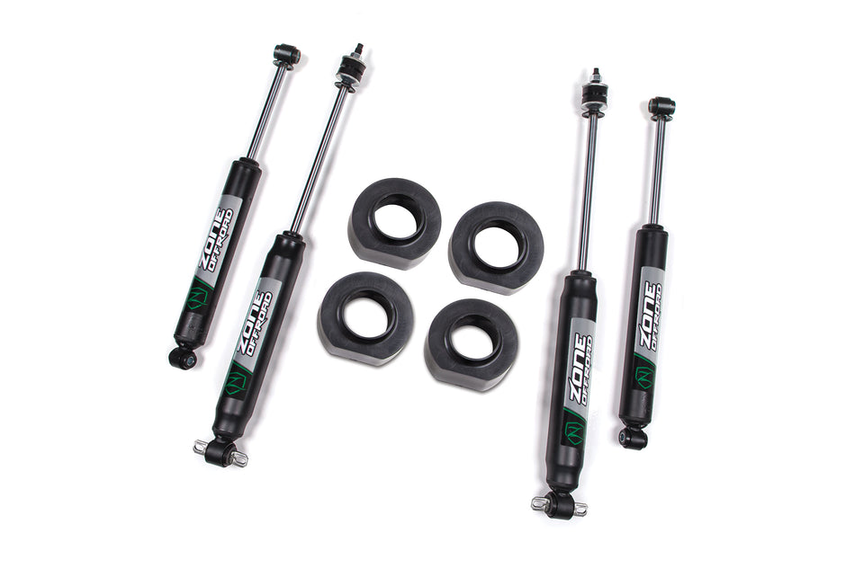 93-98  Jeep Grand Cherokee ZJ 2 Inch Coil Spring Spacer Lift Kit Fox Shocks Zone Offroad