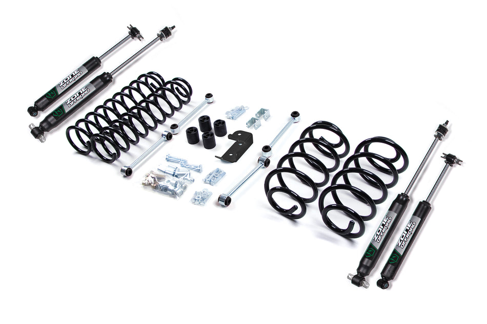 97-02 Jeep Wrangler TJ 3 Inch Coil Spring Lift Kit Fox Shocks Zone Offroad