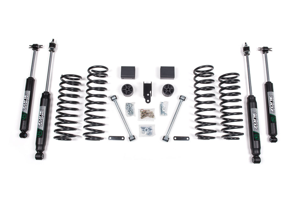 12-18 Jeep Wrangler JK 4 Door 3 Inch Coil Spring Lift Kit With Nitro Shocks Zone Offroad