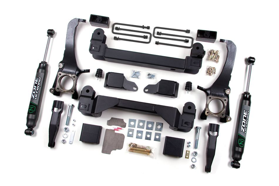 07-15 Toyota Tundra 5.0 Inch Lift Kit With Nitro Shocks Zone Offroad